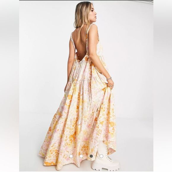 Free People Park Slope Maxi Dress in Light Combo - Picture 4 of 9